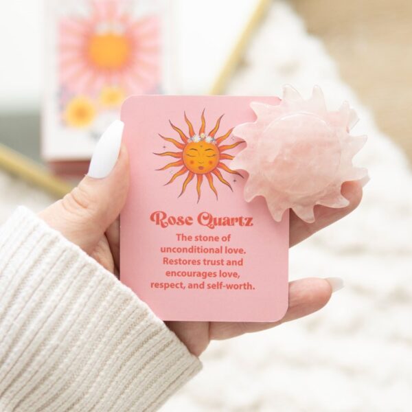 CS_51524.jpg Rose Quartz Crystal Sun Keepsake Stone in a Box - Crystal Healing