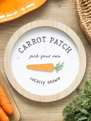 CT_38225.jpg Carrot Patch Round 3D Wall Plaque - Spiritual Home Decor