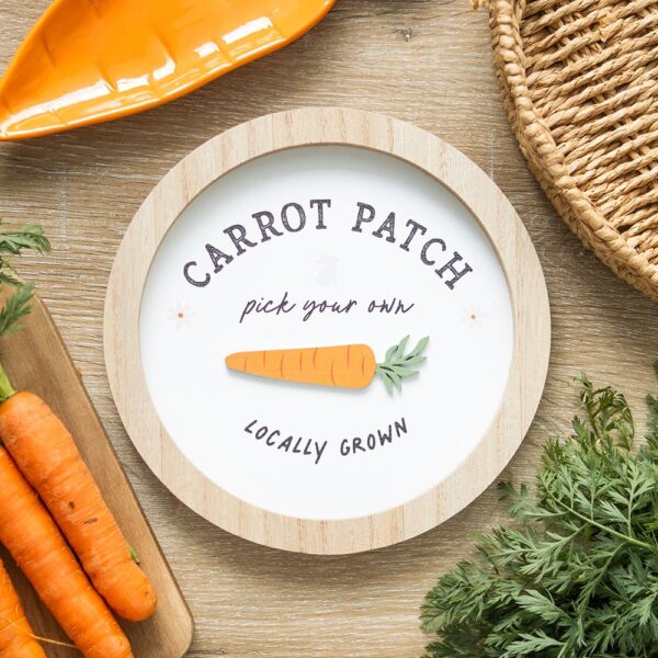 CT_38225.jpg Carrot Patch Round 3D Wall Plaque - Spiritual Home Decor