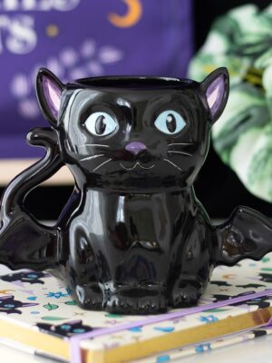 Cute and Creepy Bat Cat Mug - Ceramic Mug