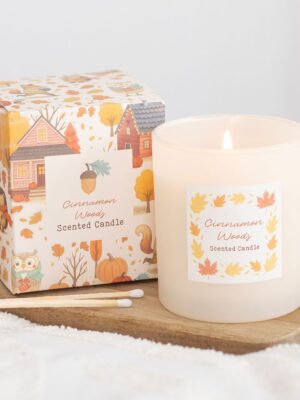 Cinnamon Woods Scented Candle - Aromatherapy