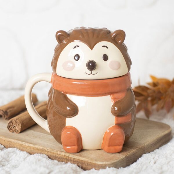 CZ_37227.jpg Hazel Hedgehog Lidded Mug - Ceramic Mug