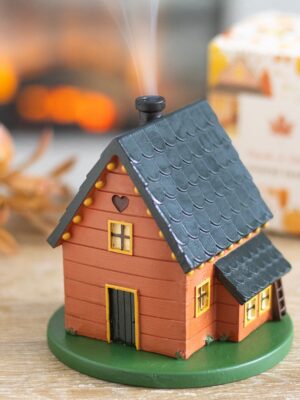 Brown House Incense Cone Burner - Aromatherapy
