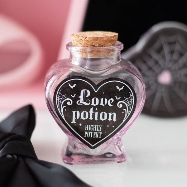 Love Potion Decorative Glass Heart Potion Bottle - Spiritual Home Decor