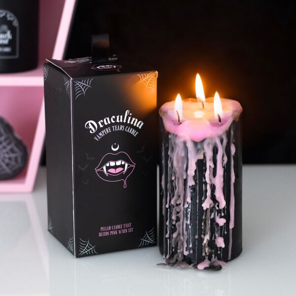 DE_96925.jpg Large Pink Vampire Tears Pillar Candle - Aromatherapy