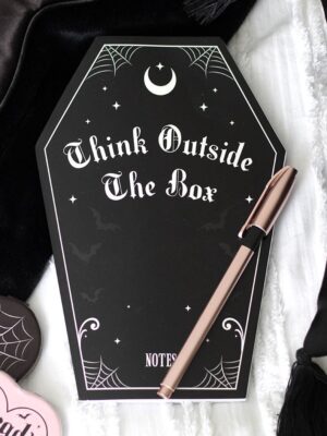 Coffin Shaped Notebook - Gothic Decor
