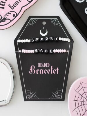 Spooky Babe Beaded Bracelet Set - Gothic Decor