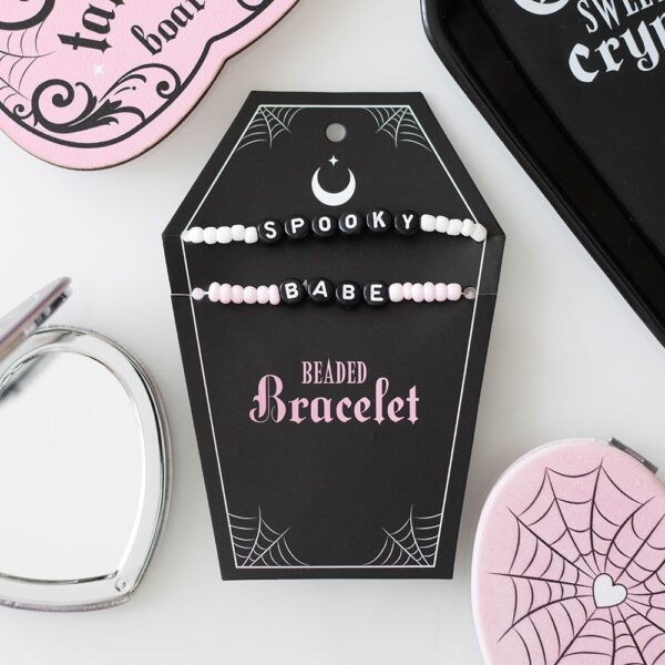 DE_97325.jpg Spooky Babe Beaded Bracelet Set - Gothic Decor