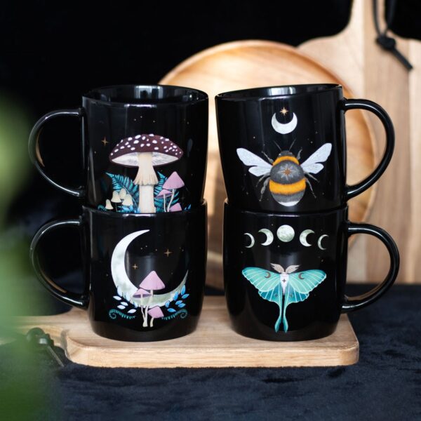 DF_67424.jpg Set of 4 Dark Forest Mugs - Gothic Decor