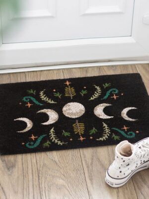 DF_95523.jpg Black Dark Forest Moon Phase Doormat - Gothic Decor