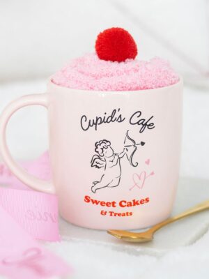 Cupid's Café Mug, Spoon and Socks Set - Ceramic Mug
