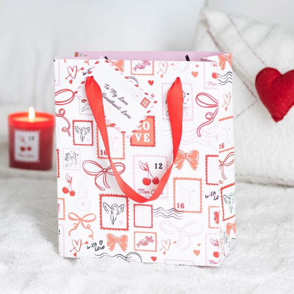 DL_66326.jpg Valentine Postage Stamp Print Gift Bag - Spiritual Home Decor