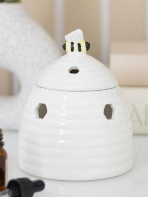 White Beehive Oil Burner - Spiritual Home Decor