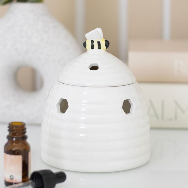 White Beehive Oil Burner - Spiritual Home Decor