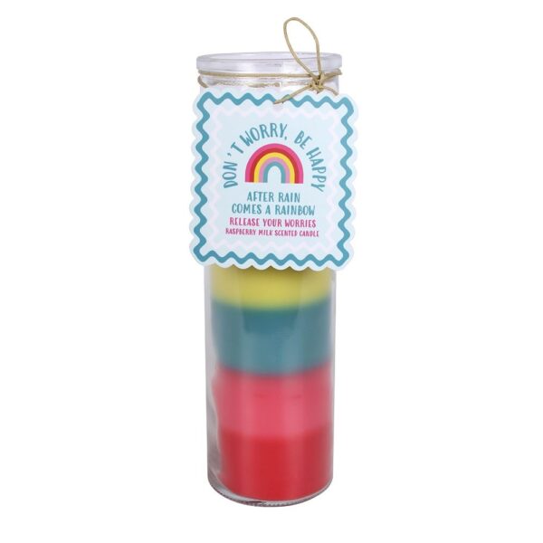 DW_24727.jpg Striped Raspberry Milk Scented Tube Candle - Aromatherapy