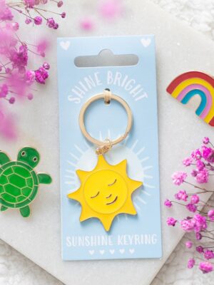 Shine Bright Sun Keyring - Spiritual Home Decor