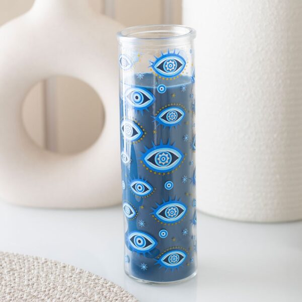 ED_33626.jpg All Seeing Eye Print White Rose Tube Candle - Aromatherapy