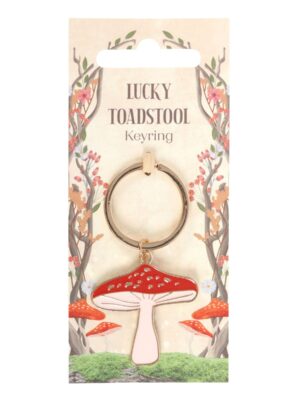 Lucky Toadstool Keyring - Spiritual Home Decor
