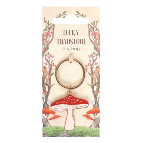 Lucky Toadstool Keyring - Spiritual Home Decor