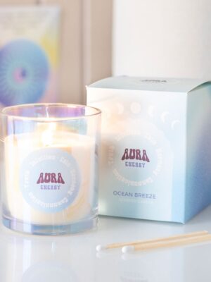Aura Energy Ocean Breeze Iridescent Candle - Aromatherapy