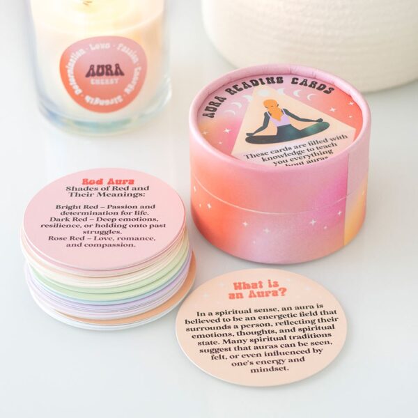 Set of 36 Aura Reading Cards - Spiritual Home Decor