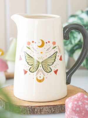 Fairy Wing Ceramic Flower Jug - Spiritual Home Decor