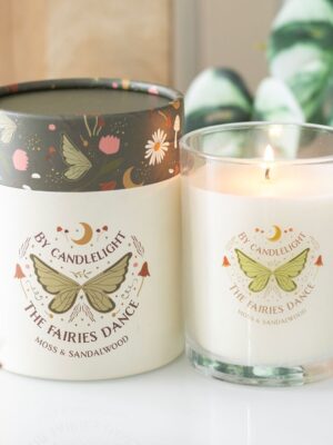 Fairy Wing Moss & Sandalwood Candle - Aromatherapy