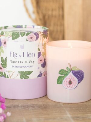 Vanilla & Fig Scented Candle - Aromatherapy