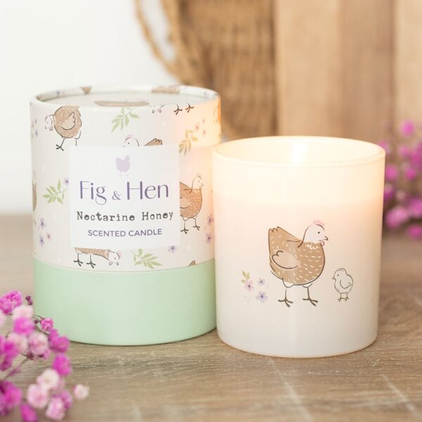 Mother Hen Nectarine Honey Candle - Aromatherapy