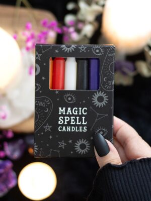 Set of 12 Mixed Spell Candles - Witchcraft Ritual
