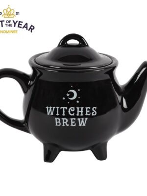 Witches Brew Black Ceramic Tea Pot - Witchcraft Ritual