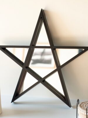 FI_30830.jpg Black Framed Pentagram Mirror - Spiritual Home Decor
