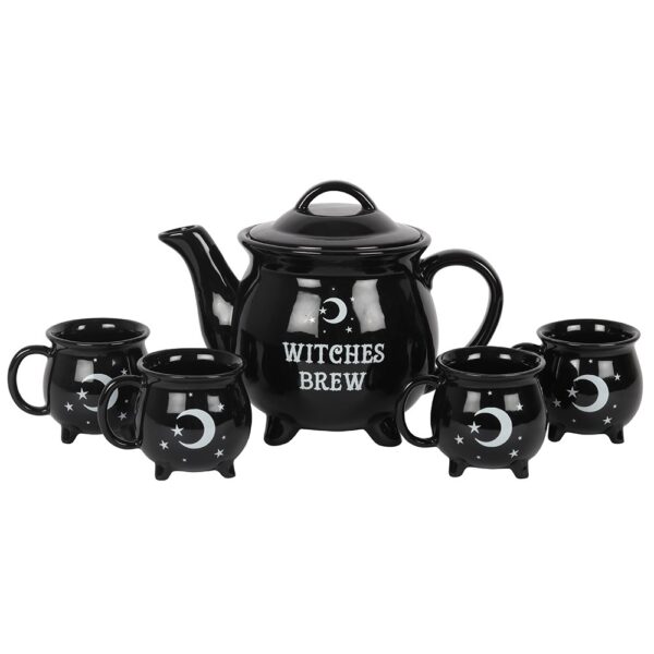 Witches Brew Ceramic Cauldron Tea Set - Witchcraft Ritual