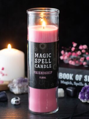 Friendship Floral Magic Spell Tube Candle - Witchcraft Ritual