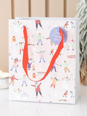 Snow Much Fun Print Gift Bag - Spiritual Home Decor