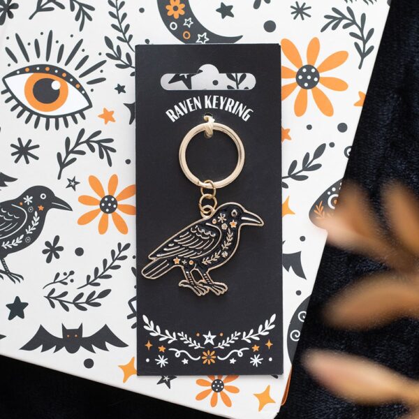 FR_35427.jpg Folk Raven Keyring - Gothic Decor