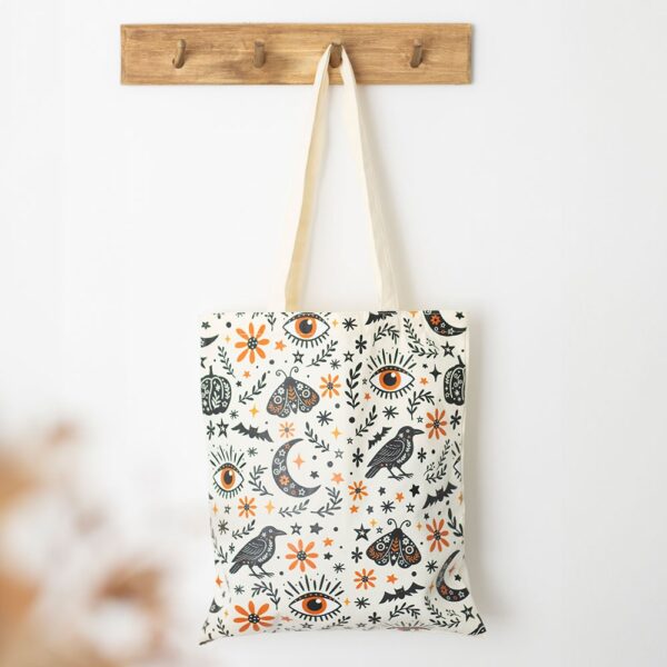 FR_35627.jpg Frightful Folk Print Tote Bag - Spiritual Home Decor