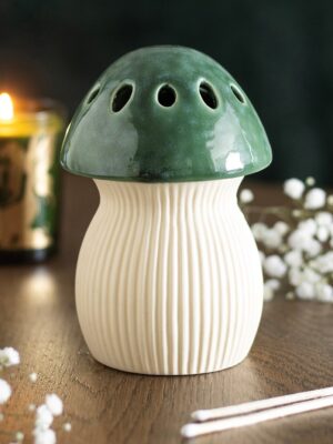 Green Mushroom Oil Burner - Aromatherapy