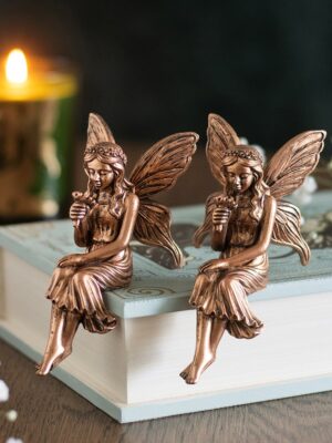 Set of 2 Fairy Shelf Sitter Ornaments - Figurine