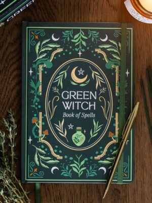 Green Witch A5 Notebook - Witchcraft Ritual