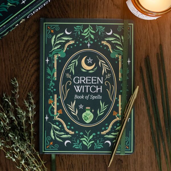 Green Witch A5 Notebook - Witchcraft Ritual