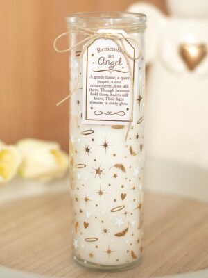 Remember an Angel Vanilla Tube Candle - Angel Figurine