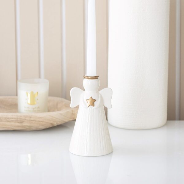 GU_67527.jpg Star Angel Taper Candle Holder - Angel Figurine