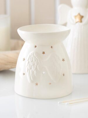 GU_68027.jpg 3D Angel Wing Oil Burner and Wax Warmer - Angel Figurine