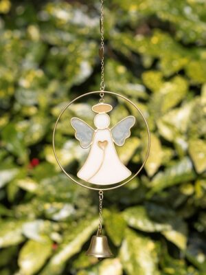 Angel Hanging Decoration with Bell - Angel Figurine