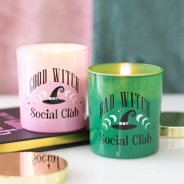 GW_54326.jpg Set of 2 Good Witch and Bad Witch Scented Glass Candles - Witchcraft Ritual