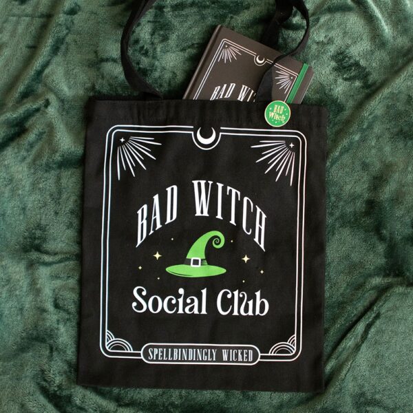 GW_54826.jpg Bad Witch Social Club Polycotton Tote Bag with Pin Badge - Witchcraft Ritual
