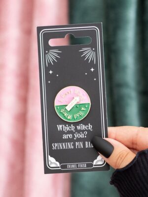 GW_55426.jpg Which Witch Are You Spinning Pin Badge - Witchcraft Ritual
