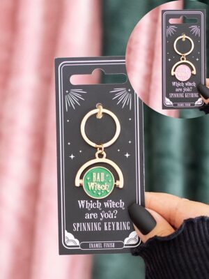 Which Witch Are You Spinning Keyring - Witchcraft Ritual