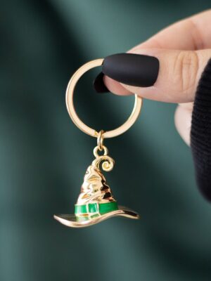 Bad Witch Alloy Witch Hat Keyring - Witchcraft Ritual
